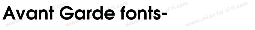 Avant Garde fonts字体转换